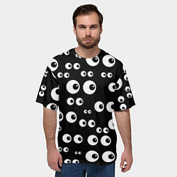 Футболка оверсайз мужская Глазастый, цвет: 3D-принт — фото 2