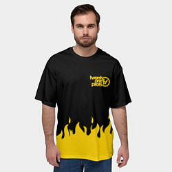 Футболка оверсайз мужская 21 Pilots: Yellow Fire, цвет: 3D-принт — фото 2
