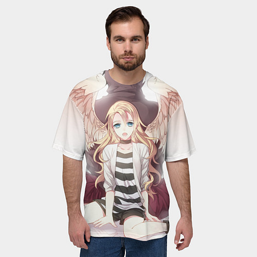 Мужская футболка оверсайз Angels of Death / 3D-принт – фото 3