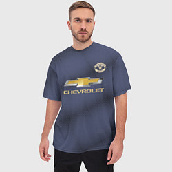 Футболка оверсайз мужская Manchester United away 18-19, цвет: 3D-принт — фото 2