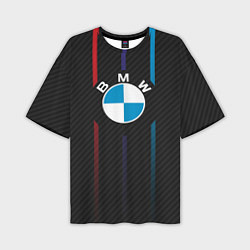 Футболка оверсайз мужская BMW: Three Lines, цвет: 3D-принт