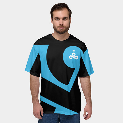 Мужская футболка оверсайз CS:GO - Cloud9 the form 2018-2019 / 3D-принт – фото 3