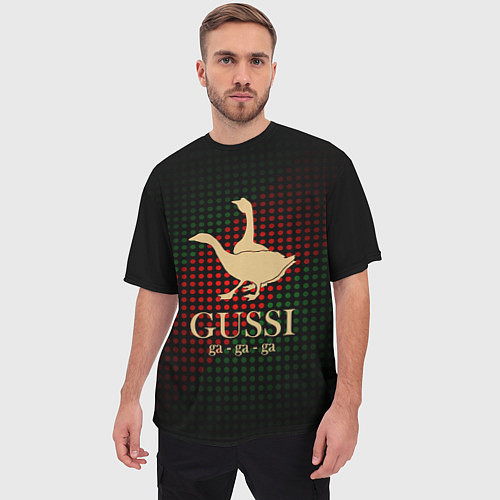 Мужская футболка оверсайз GUSSI EQ Style / 3D-принт – фото 3