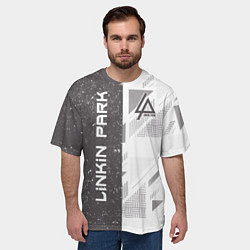 Футболка оверсайз мужская Linkin Park: Grey Form, цвет: 3D-принт — фото 2