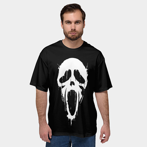 Мужская футболка оверсайз Крик / 3D-принт – фото 3