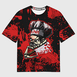 Футболка оверсайз мужская Pudge Chef, цвет: 3D-принт