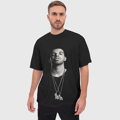 Мужская футболка оверсайз Drake / 3D-принт – фото 3