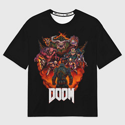 Футболка оверсайз мужская DOOM History, цвет: 3D-принт