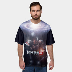 Футболка оверсайз мужская Mass Effect 3, цвет: 3D-принт — фото 2