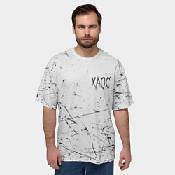 Футболка оверсайз мужская ХАОС: GONEFludd, цвет: 3D-принт — фото 2