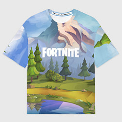Футболка оверсайз мужская Fortnite: Forest View, цвет: 3D-принт