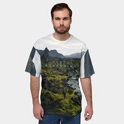 Футболка оверсайз мужская Death Stranding: Green World, цвет: 3D-принт — фото 2