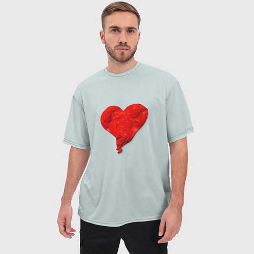Мужская футболка оверсайз Kanye West: Heartbreak / 3D-принт – фото 3