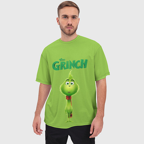 Мужская футболка оверсайз The Grinch / 3D-принт – фото 3