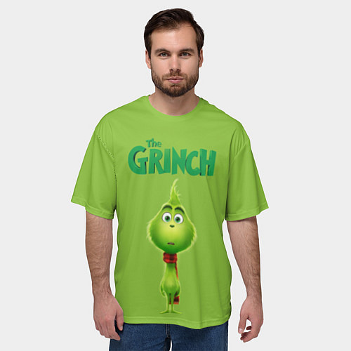 Мужская футболка оверсайз The Grinch / 3D-принт – фото 3