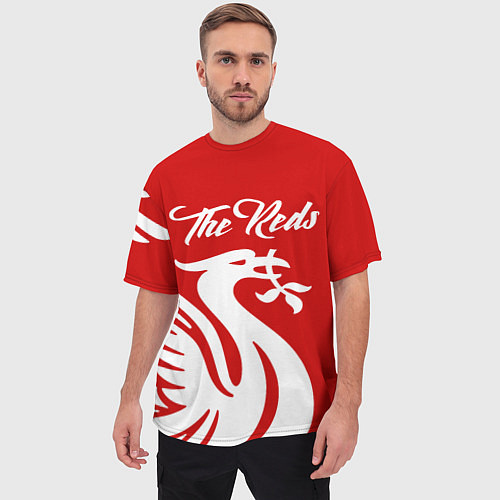 Мужская футболка оверсайз The Reds / 3D-принт – фото 3