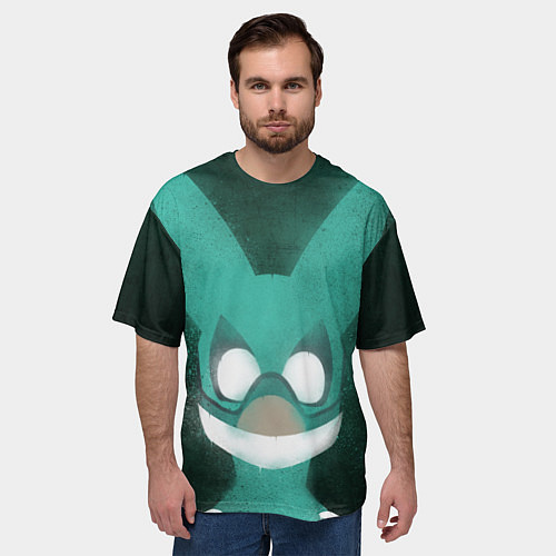 Мужская футболка оверсайз Izuku Midoriya / 3D-принт – фото 3