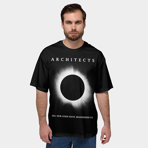 Мужская футболка оверсайз Architects: Black Eclipse / 3D-принт – фото 3