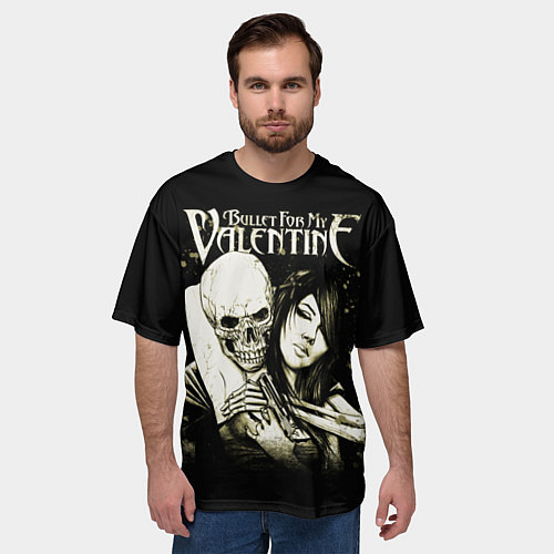 Мужская футболка оверсайз BFMV: Death Love / 3D-принт – фото 3