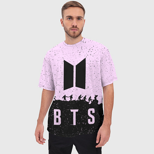 Мужская футболка оверсайз BTS Boys / 3D-принт – фото 3