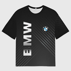 Футболка оверсайз мужская BMW: Steel Line, цвет: 3D-принт