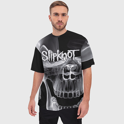 Мужская футболка оверсайз Slipknot Death / 3D-принт – фото 3