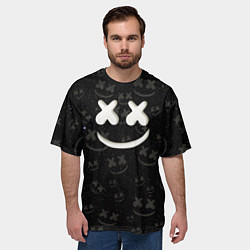 Футболка оверсайз мужская Marshmello Cosmos pattern, цвет: 3D-принт — фото 2