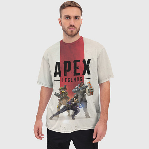 Мужская футболка оверсайз Apex Legends / 3D-принт – фото 3