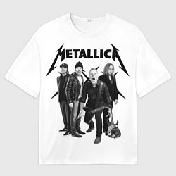 Футболка оверсайз мужская Metallica, цвет: 3D-принт