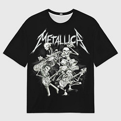 Футболка оверсайз мужская Metallica: Bones Rock, цвет: 3D-принт