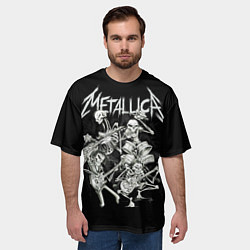 Футболка оверсайз мужская Metallica: Bones Rock, цвет: 3D-принт — фото 2