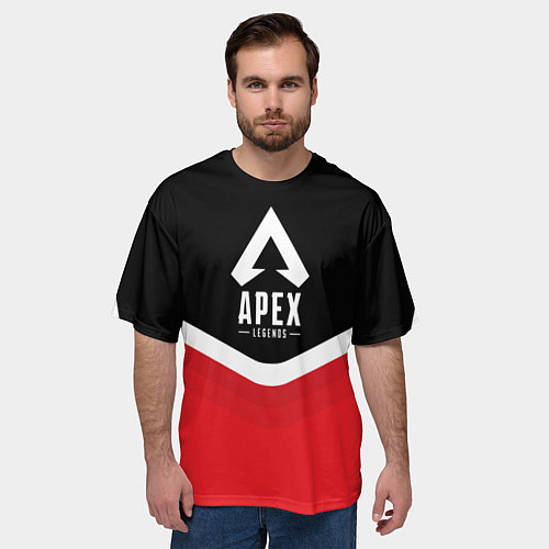 Мужская футболка оверсайз Apex Legends: Uniform / 3D-принт – фото 3