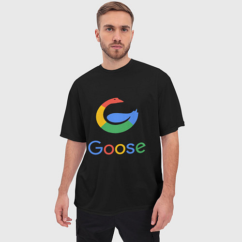 Мужская футболка оверсайз GOOSE / 3D-принт – фото 3