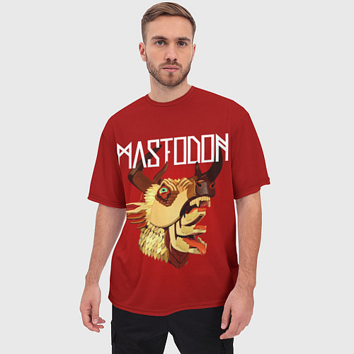 Мужская футболка оверсайз Mastodon: Leviathan / 3D-принт – фото 3