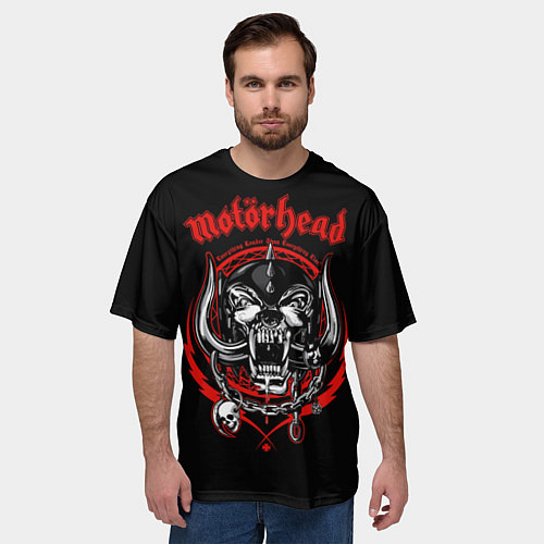 Мужская футболка оверсайз Motorhead Demons / 3D-принт – фото 3