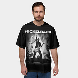 Футболка оверсайз мужская Nickelback Rock, цвет: 3D-принт — фото 2