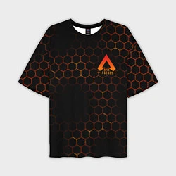 Мужская футболка оверсайз Apex Legends: Orange Carbon