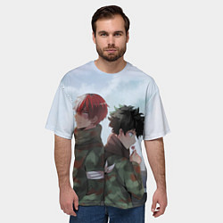 Футболка оверсайз мужская Моя Геройская Академия, цвет: 3D-принт — фото 2