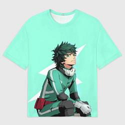 Мужская футболка оверсайз Мидория Изуку
