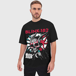 Футболка оверсайз мужская Blink-182: Death Punk, цвет: 3D-принт — фото 2