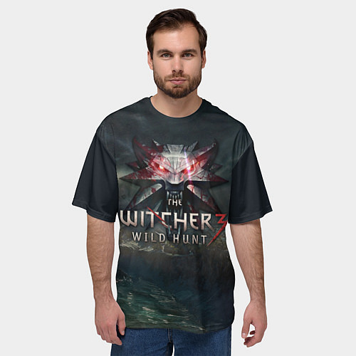 Мужская футболка оверсайз The Witcher 3: Wild Hunt / 3D-принт – фото 3