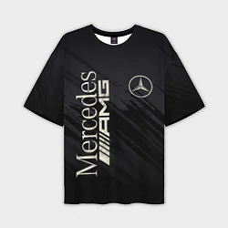 Мужская футболка оверсайз Mercedes AMG: Black Edition