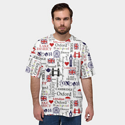 Футболка оверсайз мужская Лондон коллаж, цвет: 3D-принт — фото 2