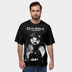 Футболка оверсайз мужская Тетрадь смерти, цвет: 3D-принт — фото 2