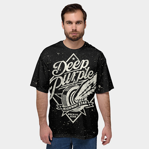 Мужская футболка оверсайз Deep Purple: Machine Head / 3D-принт – фото 3