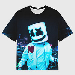 Футболка оверсайз мужская MARSHMELLO, цвет: 3D-принт