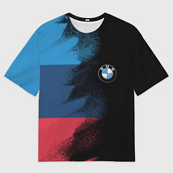 Футболка оверсайз мужская BMW, цвет: 3D-принт