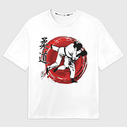 Мужская футболка оверсайз Judo: Japan