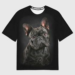 Футболка оверсайз мужская Французский бульдог, цвет: 3D-принт