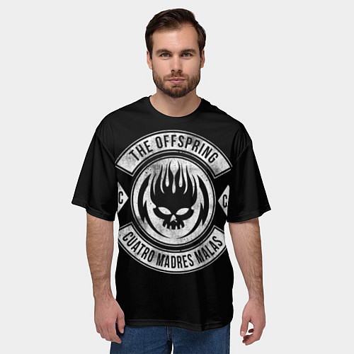 Мужская футболка оверсайз The Offspring: Cuatro Madres Malas / 3D-принт – фото 3